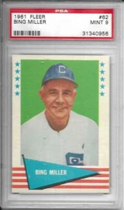 1961	Fleer	Bing	Miller	62	PSA 9				2807 - Picture 1 of 1