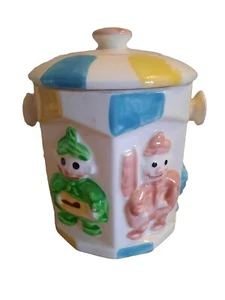 Vintage Japan Clown Circus Cookie Jar 7" - Picture 1 of 9