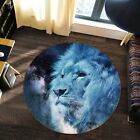 3D Fantasy Starry Blue Lion O94 Animal Non Slip Rug Mat Elegant Photo Carpet Amy