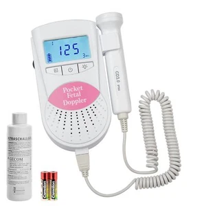 Sonoline B Fetal Doppler pink mit 3 MHz Sonde + 250 ml Ultraschall Gel - Bild 1 von 5