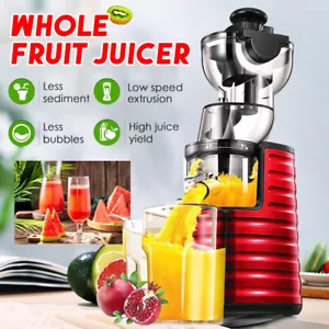 Electric Cold Press Slow Juicer Whole Fruit Extractor Sorbet Vegetable Processor - Picture 1 of 12