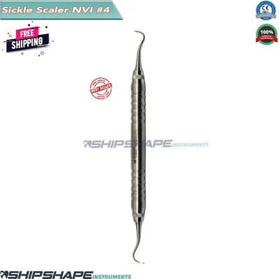 NEVI-4/ Escalador de hoz Cureta posterior período instrumento removedor de cálculo dental Foto 1 de 4