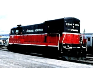 FOTO A COLORI 5x7 Provvidence & Worcester RR GP38-2 #2209 DANBURY, CT 20 APRILE 1996 - Foto 1 di 1