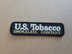 Vintage Rare US Tobacco Smokeless Company Iron On Patch - Picture 1 of 1