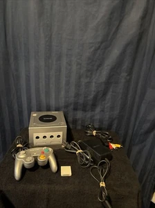 Nintendo GameCube Platinum Console - Silver Tested & Working M3 - Picture 1 of 13