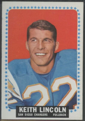 1964 Topps #164 Keith Lincoln San Diego Chargers - Image 1 of 2