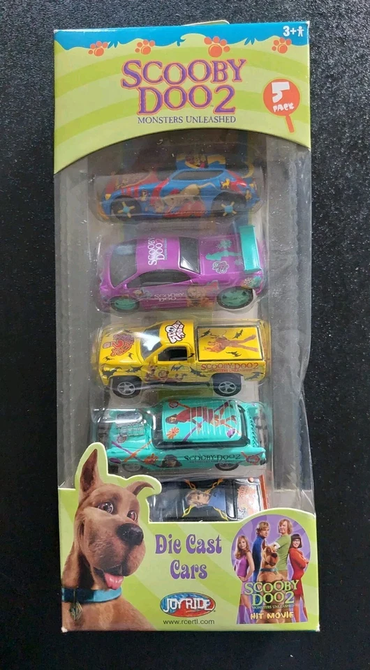 Joy Ride Scooby Doo 2 Monsters Unleashed 5 Pack Die Cast Cars 2004 ERTL
