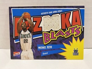 2003-04 Bazooka Bazooka Blasts Memorabilia Michael Redd #BB-MR Basketball Card!