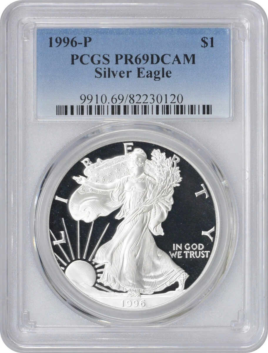 1996 American Eagle Grade PR 69 Silver Bullion Coins for sale | eBay