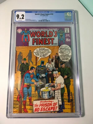 World's Finest #192 1970 CGC 9.2 NM- White Pages - Curt Swan - Image 1 of 3