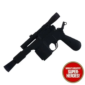 Mego Han Solo Black Blaster Harrison Ford 3D Printed Gun For Star Wars 8” Figure - Picture 1 of 3
