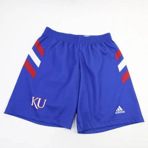 Kansas Jayhawks adidas Practice Shorts Men's Blue Used Cover