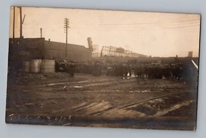 Toledo Ohio OH Barco Se estrelló en Puente Desastre Foto Real Postal RPPC 1908 - Imagen 1 de 2