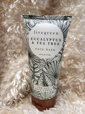 Средство для умывания лица LIVEGREEN 2019 с эвкалиптом и чайным деревом — для всех типов кожи 5,97 унции ЗАПЕЧАТАНО! - Изображение 1 из 4