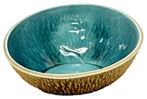 Stunning Beswick Ceramic Bowl Rare mid century design blue green asymmetrical - Picture 1 of 6