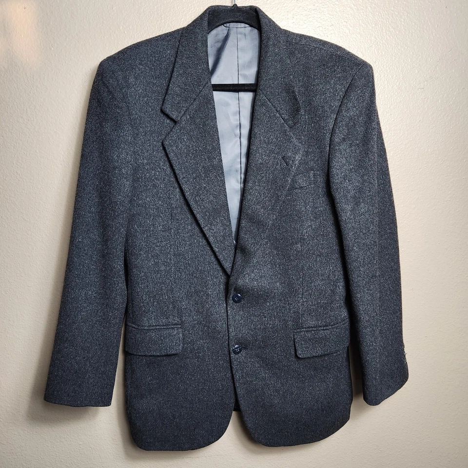 Dario Di Napoli Men Charcoal Gray 100% Camel Hair 2 Button Sport Coat-Size 38 - Image 1 of 4