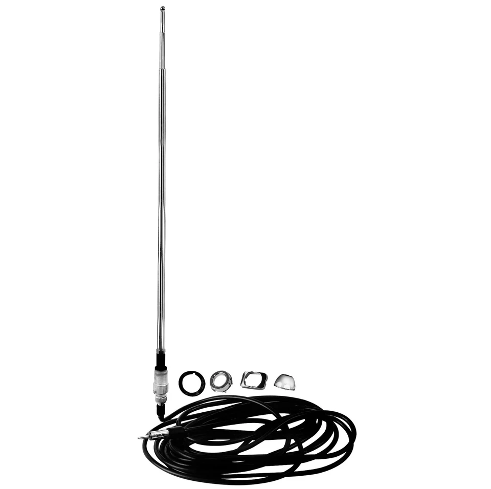 1965~1966 Chevelle Impala Rear Right Antenna Kit w/Cable & Mounting Hardware Foto 1 de 1