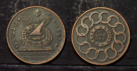 Early American token - Fugio Copper Cent 1787, pls see description Cover