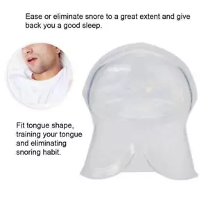 Anti Snoring Tongue Retaining Device Sleep Apnea Aid Stop Snore Sleeve Silicone - Picture 1 of 11