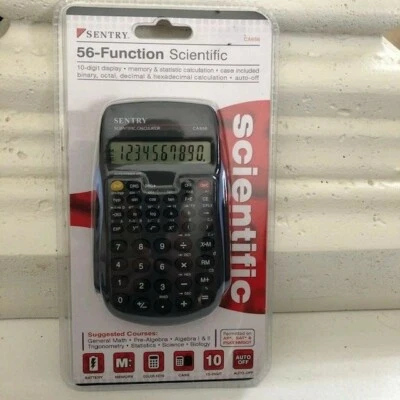 Calculadora científica Sentry CA656 - 56 funciones - nueva en paquete 4,75" x 3" Foto 1 de 4