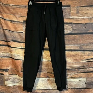 Boy's Pants Black Large Elastic Drawstring Waist Wonder Nation - Picture 1 of 9