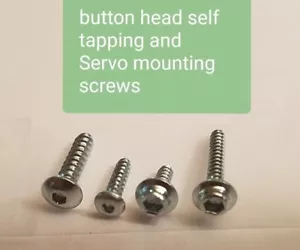 #2 Servo Mounting Screws and #2 Button Head Self Tapping + 50 Nylon Washers. - Picture 1 of 6