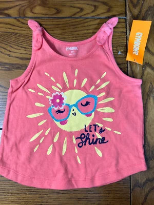 NWT Gymboree Mix 'n' Match Let's Shine Sun Tank Top Girls Coral Shirt Size 2T - Image 1 of 3
