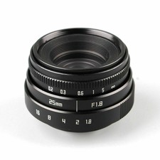 Black C mount Mini 25mm F1.8 CCTV Lens For Micro 4/3 Olympus Panasonic Camera