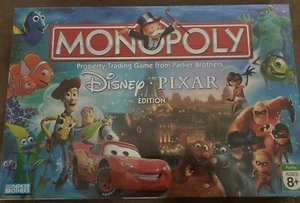 Rare Monopoly Disney Pixar Edition Board Game *NEW* SEALED W/ Bonus Figurines - Picture 1 of 10