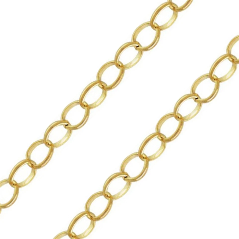 Cadena Belcher llena de oro 14K cadenas Rolo de 3,1 mm sin terminar 3,28 pies (aproximadamente 100 cm) Foto 1 de 1