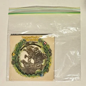 Vtg 1982 Norman Rockwell McDonald's Coca-Cola Gold Finish Christmas Ornament - Picture 1 of 2