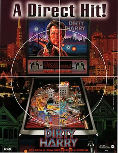 Folleto Pinball Promocional Original Dirty Harry Williams 1994 Como Nuevo Clint Eastwood - Imagen 1 de 2
