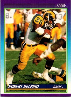 1990 Score Robert Delpino Los Angeles Rams #184 - Image 1 of 2