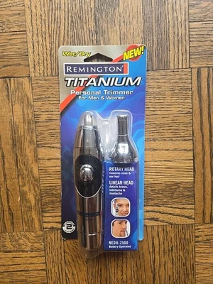 Antigo 2004 Aparador Pessoal Remington Titânio Masculino e Feminino NEDH-2500 Molhado/Seco Novo - Imagem 1 de 2