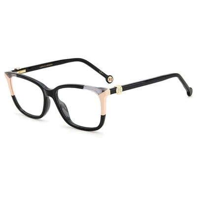 Carolina Herrera Women's Rectangular 54mm Eyeglasses Frames Black Nude CH0055 - Image 1 of 3