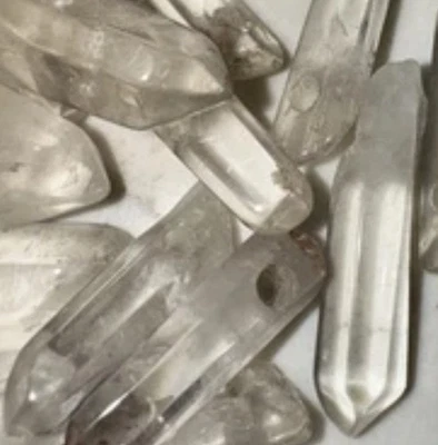 15 piezas = 1 juego - Colgante de piedra de cuarzo de cristal de 20 mm, 25 mm, 30 mm Foto 1 de 4