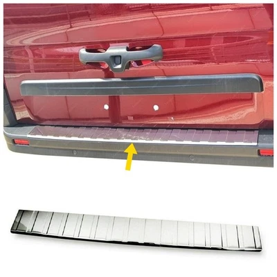 Protector de parachoques trasero cromado acero inoxidable brillante para Renault Trafic 2014 en adelante Foto 1 de 4