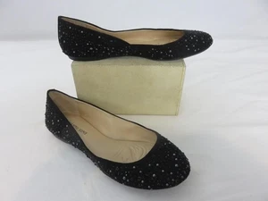 Gianni Bini Ballet Flats Rhinestone Crystals Black Size 5.5 - Picture 1 of 4