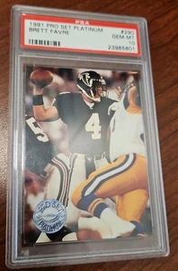 Juego profesional Platinum Brett Favre 1991 - novato - PSA 10 - Imagen 1 de 2