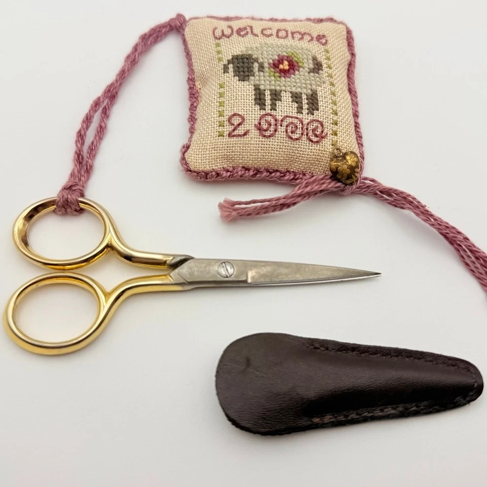 Gingher “Shepherd’s Bush 2000” Limited Edition Gold Embroidery Scissors Set - Image 1 of 4
