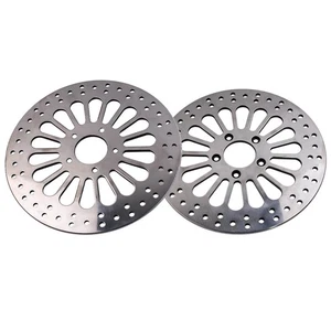 2 Pcs 11.8 Inch Front Brake Rotor Disc Disk Set Stainless Steel for M-RT-1100 - Picture 1 of 12