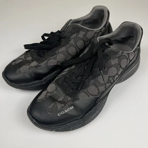 Coach Citysole Runner schwarz grau Monogramm Herrenschuhe Größe 8D - Bild 1 von 10