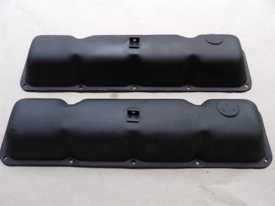 AMC JEEP V8 ROCKER ARM VALVE COVERS STEEL PAIR OEM 304 360 AMERICAN MOTORS - Image 1 of 4