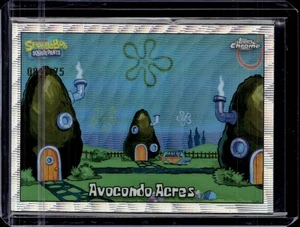 2025 Topps Chrome Bob Esponja #176 aguacondo acres refractor de onda/175 (50F) - Imagen 1 de 2