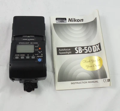 Nikon SpedLight SB-50DX AF-TTL Hot-Shoe Clip-on Flash - 26 (m) (4716) - Image 1 of 4