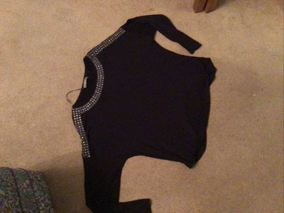 Navy Oasis Ladies Emblished Long Sleeve Jumper Uk Size Xl  Excellent Condition - Image 1 of 4