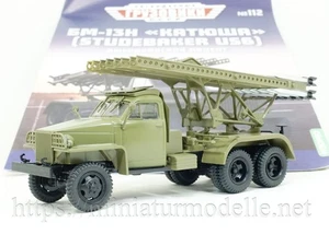 1:43 Studebaker US6 Raketenwerfer Katjuscha BM 13N Militär Modimio #112 rocket - Picture 1 of 4