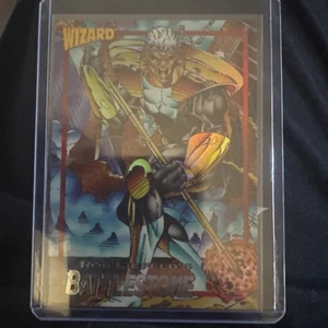 Carta collezionabile promozionale Wizard Rob Liefeld's Battlestone #6 - Foto 1 di 11