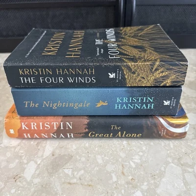 LOT Of 3 Kristin Hannah Books The Great Alone,  The Nightingale, The Four Winds - Image 1 of 4