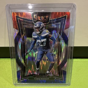 2024 Panini Select - Concourse Tariq Woolen #95 Red & Blue Shock Prizm - Picture 1 of 2